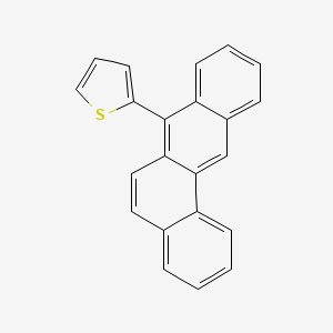 molecular formula C22H14S B14160534 2-(Tetraphen-7-yl)thiophene CAS No. 3865-89-2