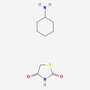 molecular formula C9H16N2O2S B14160549 Cyclohexylamine salt of 2,4-thiazolidinedione CAS No. 74008-02-9