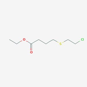 molecular formula C8H15ClO2S B14160570 Ethyl 4-[(2-chloroethyl)sulfanyl]butanoate CAS No. 4303-47-3