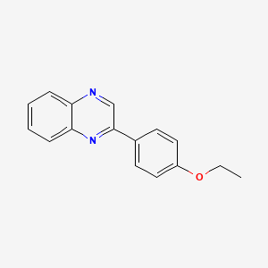 molecular formula C16H14N2O B14160580 2-(4-Ethoxyphenyl)quinoxaline CAS No. 14329-80-7