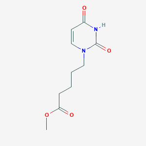 molecular formula C10H14N2O4 B14160629 Methyl 5-(2,4-dioxopyrimidin-1-yl)pentanoate CAS No. 4418-25-1