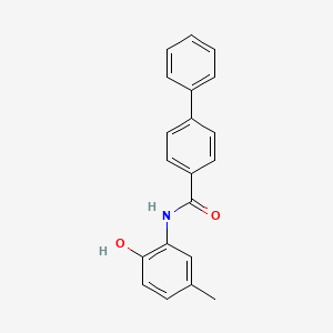 molecular formula C20H17NO2 B14160641 N-(2-hydroxy-5-methylphenyl)biphenyl-4-carboxamide CAS No. 6044-71-9