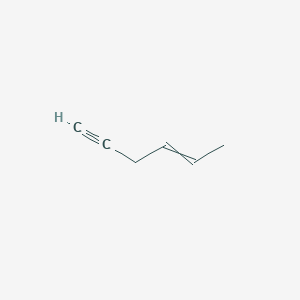 molecular formula C6H8 B14160647 4-Hexen-1-yne, (4E)- CAS No. 100245-64-5