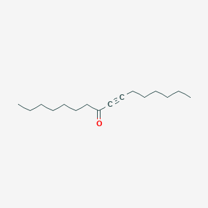 molecular formula C16H28O B14160658 9-Hexadecyn-8-one CAS No. 89319-68-6