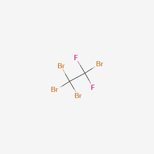 molecular formula C2Br4F2 B14160734 Ethane, 1,1,1,2-tetrabromo-2,2-difluoro- CAS No. 3470-67-5