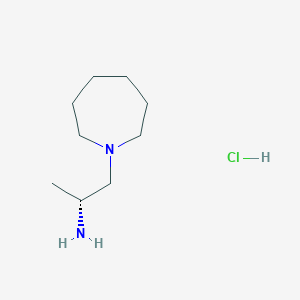molecular formula C9H21ClN2 B1416078 (R)-1-(氮杂环-1-基)丙-2-胺盐酸盐 CAS No. 2126143-81-3