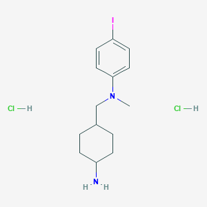 molecular formula C14H23Cl2IN2 B1416079 N-[(4-Aminocyclohexyl)methyl]-4-iodo-N-methylaniline;dihydrochloride CAS No. 2204561-97-5