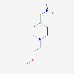 molecular formula C9H20N2O B1416088 1-[1-(2-Methoxyethyl)piperidin-4-YL]methanamine CAS No. 956722-57-9