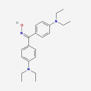 molecular formula C21H29N3O B14160883 N-{Bis[4-(diethylamino)phenyl]methylidene}hydroxylamine CAS No. 32001-70-0
