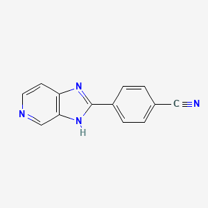 molecular formula C13H8N4 B14160889 Benzonitrile, 4-(1H-imidazo[4,5-c]pyridin-2-yl)- CAS No. 89075-48-9