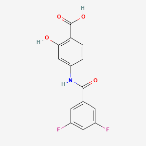 4-(3,5-Difluorobenzamido)-2-hydroxybenzoic acid