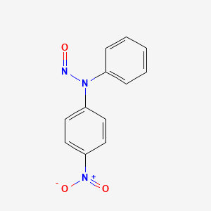 molecular formula C12H9N3O3 B14160911 Benzenamine, 4-nitro-N-nitroso-N-phenyl- CAS No. 3665-70-1