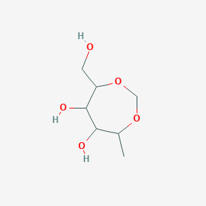 molecular formula C7H14O5 B14160928 1-Deoxy-2,5-O-methylenehexitol CAS No. 5399-33-7