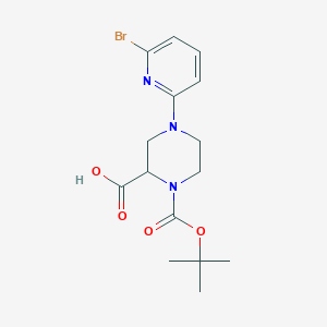 (S)-4-(6-Bromopyridin-2-yl)-1-(tert-butoxycarbonyl)-piperazine-2-carboxylic acid