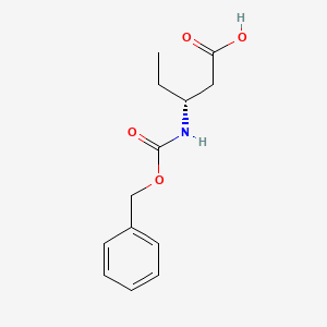molecular formula C13H17NO4 B1416097 (R)-3-N-Cbz-Aminovaleric acid CAS No. 1263078-28-9