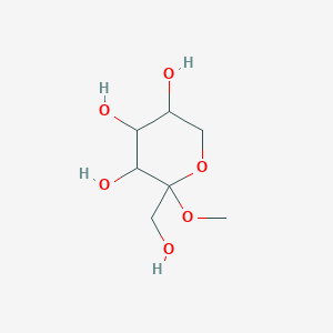 molecular formula C7H14O6 B14160994 Methyl hex-2-ulopyranoside CAS No. 3765-95-5