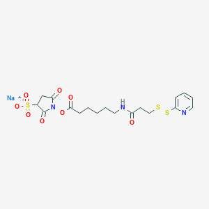 molecular formula C18H23N3NaO8S3 B014161 CID 131874890 CAS No. 169751-10-4