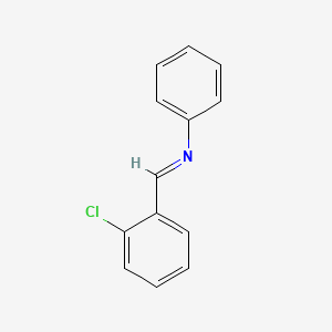 molecular formula C13H10ClN B14161013 Benzenamine, N-[(2-chlorophenyl)methylene]- CAS No. 5877-49-6