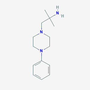 molecular formula C14H23N3 B1416103 2-Methyl-1-(4-phenylpiperazin-1-yl)propan-2-amine CAS No. 84725-45-1