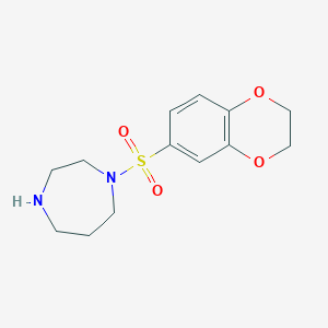 molecular formula C13H18N2O4S B1416104 1-(2,3-Dihydro-1,4-benzodioxine-6-sulfonyl)-1,4-diazepane CAS No. 1082556-61-3