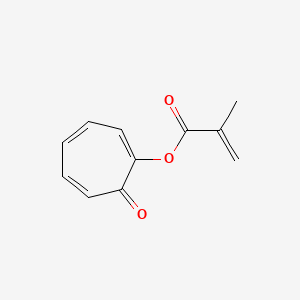molecular formula C11H10O3 B14161045 (7-Oxocyclohepta-1,3,5-trien-1-yl) 2-methylprop-2-enoate CAS No. 532-36-5