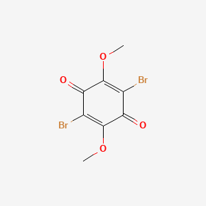 molecular formula C8H6Br2O4 B14161057 2,5-Dibromo-3,6-dimethoxycyclohexa-2,5-diene-1,4-dione CAS No. 57998-72-8