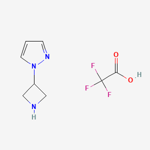 molecular formula C8H10F3N3O2 B1416107 1-(3-Azetidinyl)-1H-pyrazole trifluoroacetate CAS No. 2203015-68-1