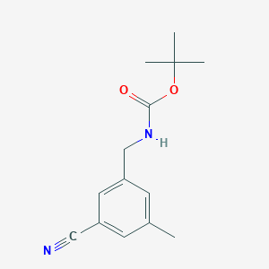 molecular formula C14H18N2O2 B1416108 tert-Butyl 3-cyano-5-methylbenzylcarbamate CAS No. 2231673-81-5