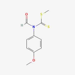 molecular formula C10H11NO2S2 B14161098 methyl N-formyl-N-(4-methoxyphenyl)carbamodithioate CAS No. 325831-15-0