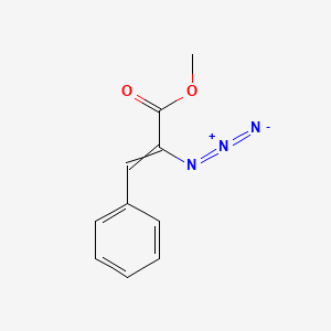 molecular formula C10H9N3O2 B14161127 Methyl 2-azido-3-phenylprop-2-enoate CAS No. 5256-71-3