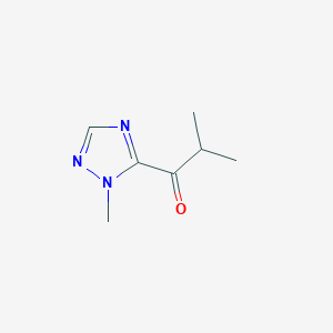 molecular formula C7H11N3O B1416115 2-Methyl-1-(1-methyl-1H-1,2,4-triazol-5-YL)-1-propanone CAS No. 959239-52-2