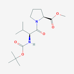 molecular formula C16H28N2O5 B14161185 Boc-NH-Val-Pro-OMe CAS No. 38017-75-3
