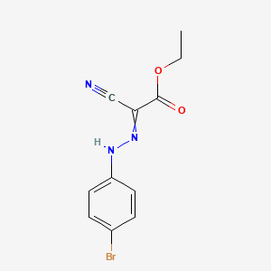 molecular formula C11H10BrN3O2 B14161233 Acetic acid, [(4-bromophenyl)hydrazono]cyano-, ethyl ester CAS No. 3994-25-0
