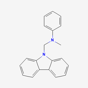 molecular formula C20H18N2 B14161240 N-(9H-carbazol-9-ylmethyl)-N-methylaniline CAS No. 302785-51-9