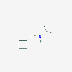 molecular formula C8H17N B1416125 (Cyclobutylmethyl)(propan-2-yl)amine CAS No. 1092301-63-7