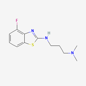 N'-(4-fluoro-1,3-benzothiazol-2-yl)-N,N-dimethylpropane-1,3-diamine