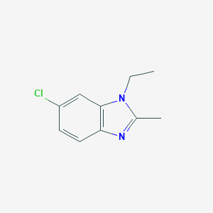 molecular formula C10H11ClN2 B141613 6-Chloro-1-ethyl-2-methylbenzimidazole CAS No. 143218-44-4