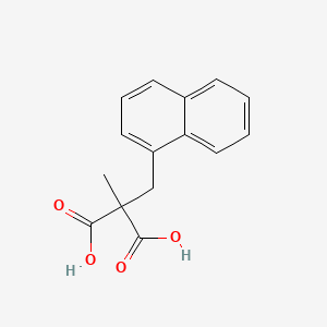 molecular formula C15H14O4 B14161324 Methyl(naphthalen-1-ylmethyl)propanedioic acid CAS No. 4512-61-2