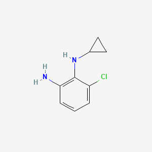 molecular formula C9H11ClN2 B1416134 6-Chloro-N1-cyclopropylbenzene-1,2-diamine CAS No. 1092286-38-8