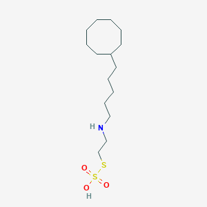 molecular formula C15H31NO3S2 B14161380 S-2-(((5-Cyclooctyloxy)pentyl)amino)ethyl thiosulfate CAS No. 21224-46-4