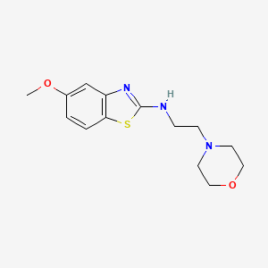 molecular formula C14H19N3O2S B1416139 5-甲氧基-N-(2-吗啉-4-基乙基)-1,3-苯并噻唑-2-胺 CAS No. 1105189-14-7