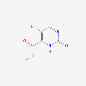 molecular formula C6H5BrN2O3 B1416141 Methyl 5-bromo-2-hydroxypyrimidine-4-carboxylate CAS No. 71933-03-4