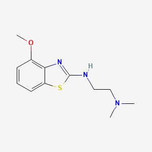 molecular formula C12H17N3OS B1416143 N'-(4-methoxy-1,3-benzothiazol-2-yl)-N,N-dimethylethane-1,2-diamine CAS No. 1105195-20-7