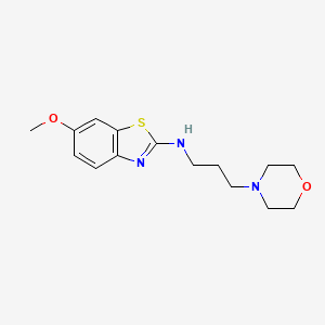 molecular formula C15H21N3O2S B1416147 6-甲氧基-N-(3-吗啉基丙基)苯并[d]噻唑-2-胺 CAS No. 1105188-66-6