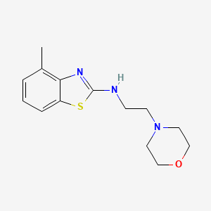 4-methyl-N-(2-morpholin-4-ylethyl)-1,3-benzothiazol-2-amine