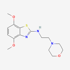 molecular formula C15H21N3O3S B1416149 4,7-dimethoxy-N-(2-morpholinoethyl)benzo[d]thiazol-2-amine CAS No. 1105189-39-6