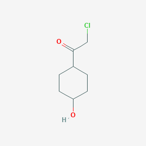 molecular formula C8H13ClO2 B141615 2-Chloro-1-(4-hydroxycyclohexyl)ethanone CAS No. 128882-64-4
