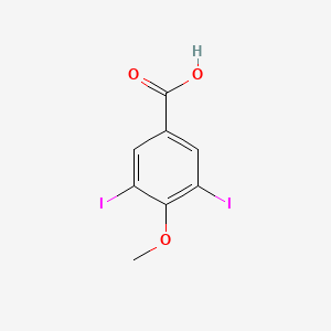 molecular formula C8H6I2O3 B14161507 3,5-Diiodo-4-methoxybenzoic acid CAS No. 4253-11-6
