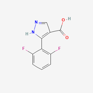 molecular formula C10H6F2N2O2 B1416153 3-(2,6-difluorophenyl)-1H-pyrazole-4-carboxylic acid CAS No. 1152540-02-7