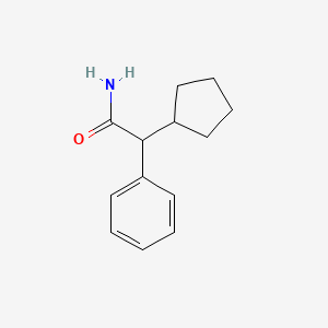 molecular formula C13H17NO B14161538 2-Cyclopentyl-2-phenylacetamide CAS No. 3900-94-5